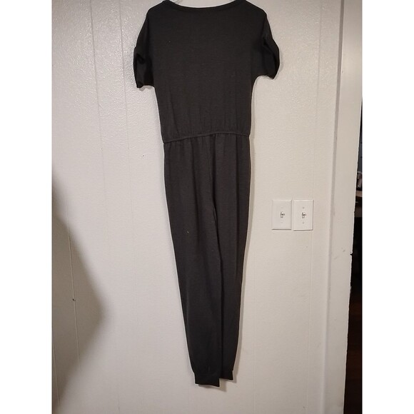 Maurices Grey Jogger Jumpsuit Jumper Small Short Sleeve Casual Versatile - Picture 5 of 11